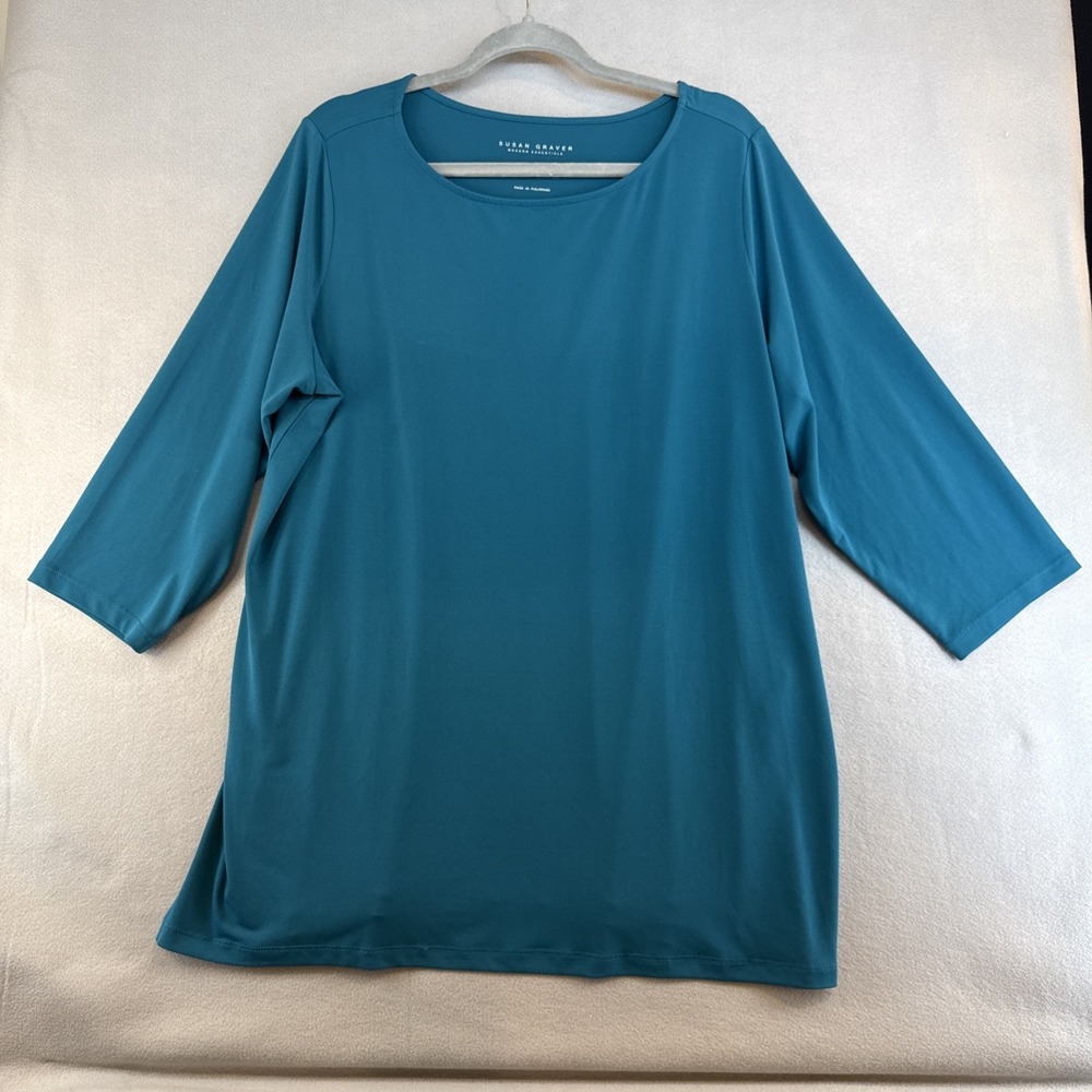 Susan Graver Plus 1X, 3/4 sleeves, Casual, Workwear, QVC